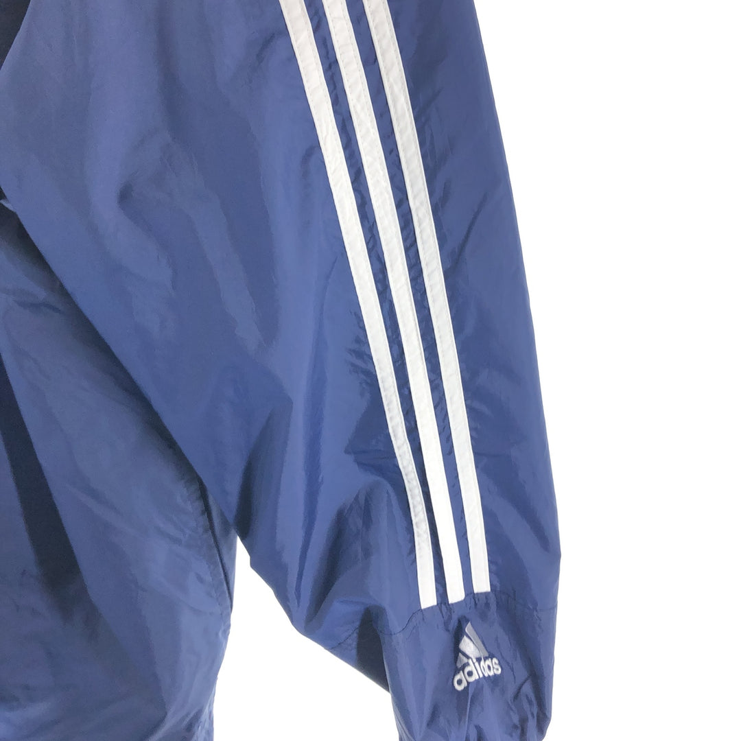 00'S Adidas Back Logo Nylon Parka Men's Size L Nylon navy blue type Vintage Second Hand
