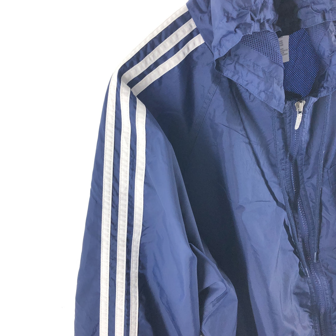 00'S Adidas Back Logo Nylon Parka Men's Size L Nylon navy blue type Vintage Second Hand
