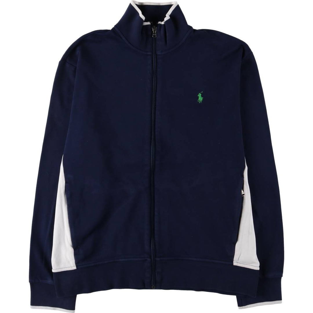 Ralph Lauren POLO RALPH LAUREN Full Zip Sweatshirt Trainer Men's L size cotton navy blue type Vintage Second Hand