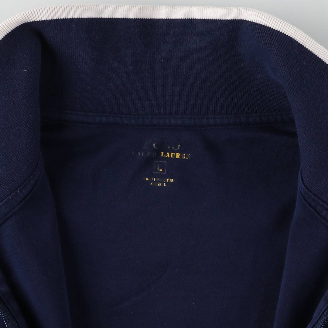 Ralph Lauren POLO RALPH LAUREN Full Zip Sweatshirt Trainer Men's L size cotton navy blue type Vintage Second Hand