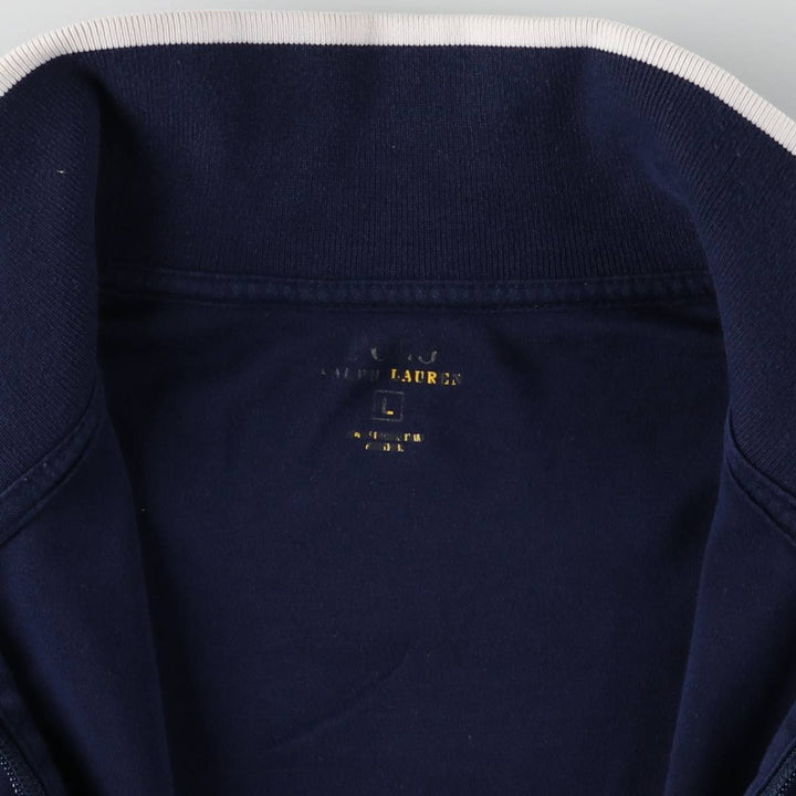 Ralph Lauren POLO RALPH LAUREN Full Zip Sweatshirt Trainer Men's L size cotton navy blue type Vintage Second Hand