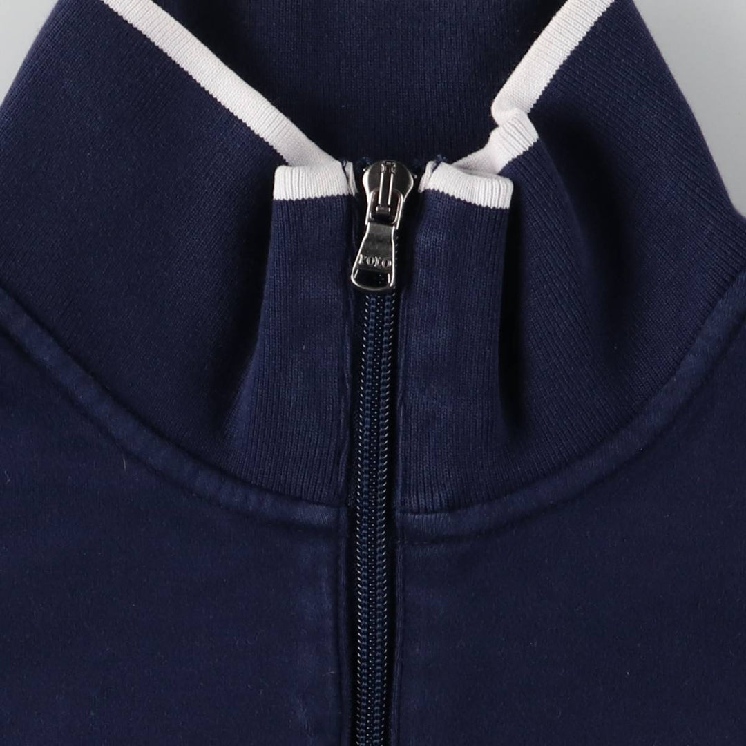 Ralph Lauren POLO RALPH LAUREN Full Zip Sweatshirt Trainer Men's L size cotton navy blue type Vintage Second Hand