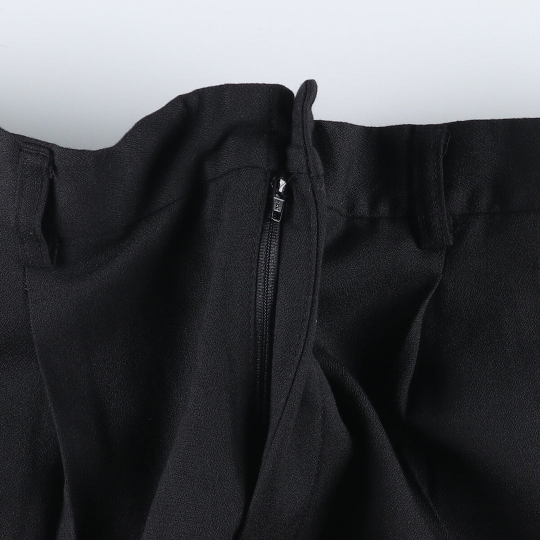 Liz Claiborne Two-pleat Slacks, Men's Size W34 polyester black type Vintage Second Hand