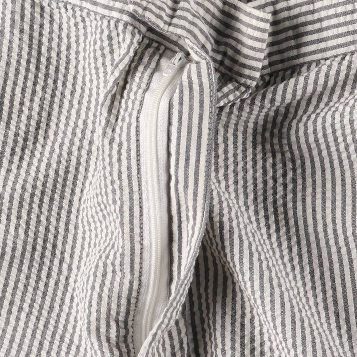 Christian Dior MONSIEUR Stripe Pattern Seersucker Slacks Pants Men's W37 polyester white type Vintage Second Hand