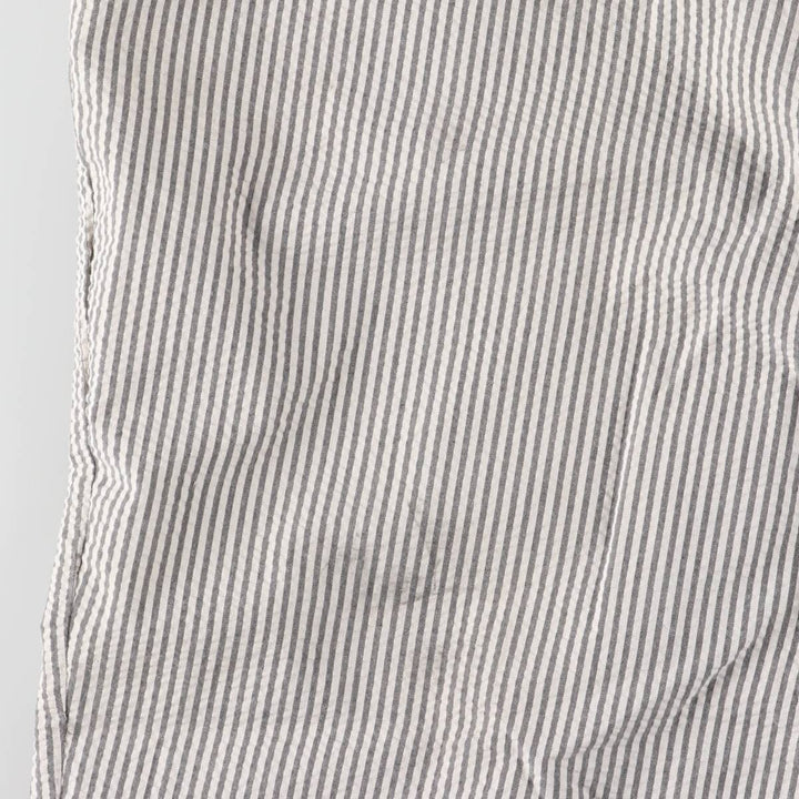 Christian Dior MONSIEUR Stripe Pattern Seersucker Slacks Pants Men's W37 polyester white type Vintage Second Hand