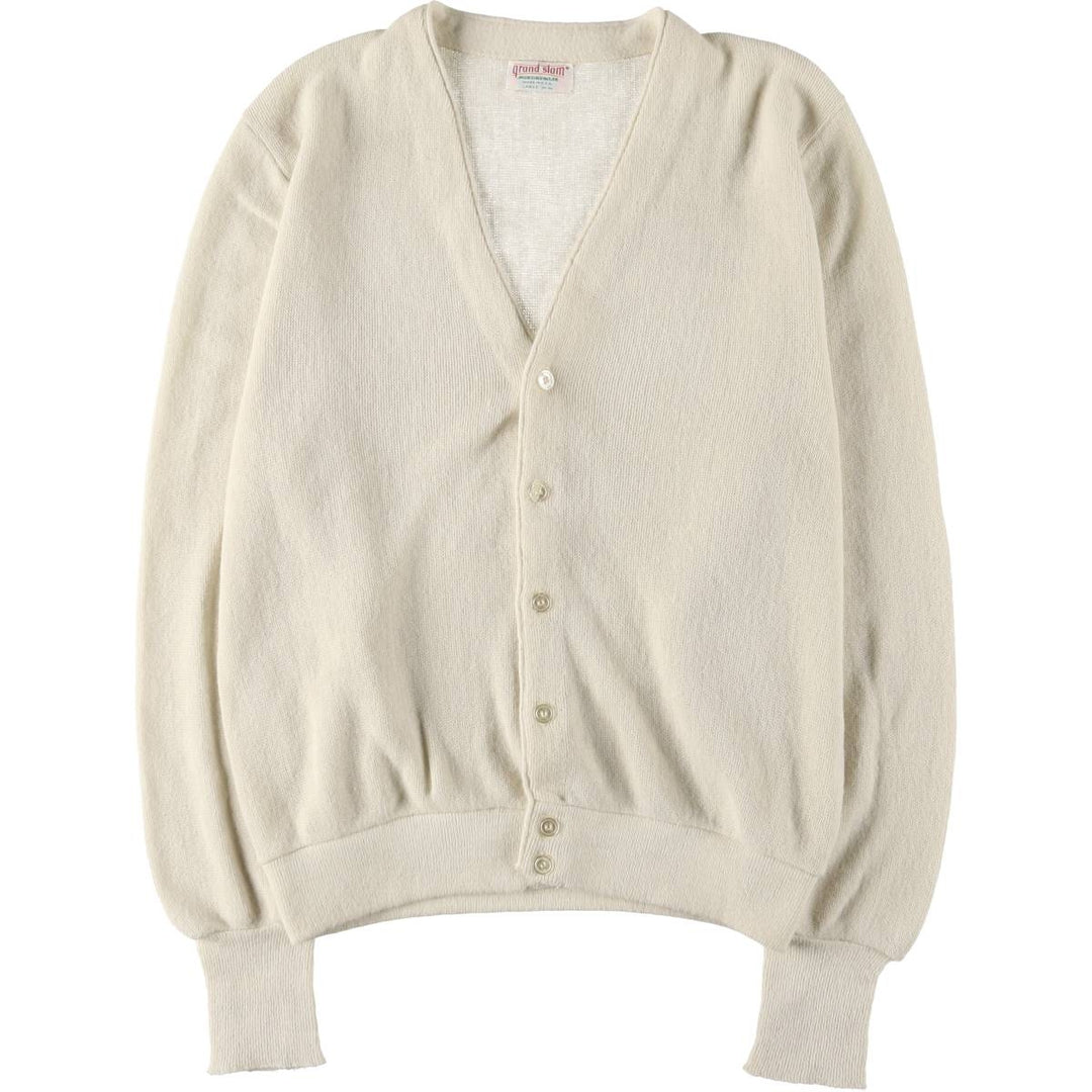 80'S QRAND SLAM Cardigan Made in USA Men's L Size Vintage /eaa526050