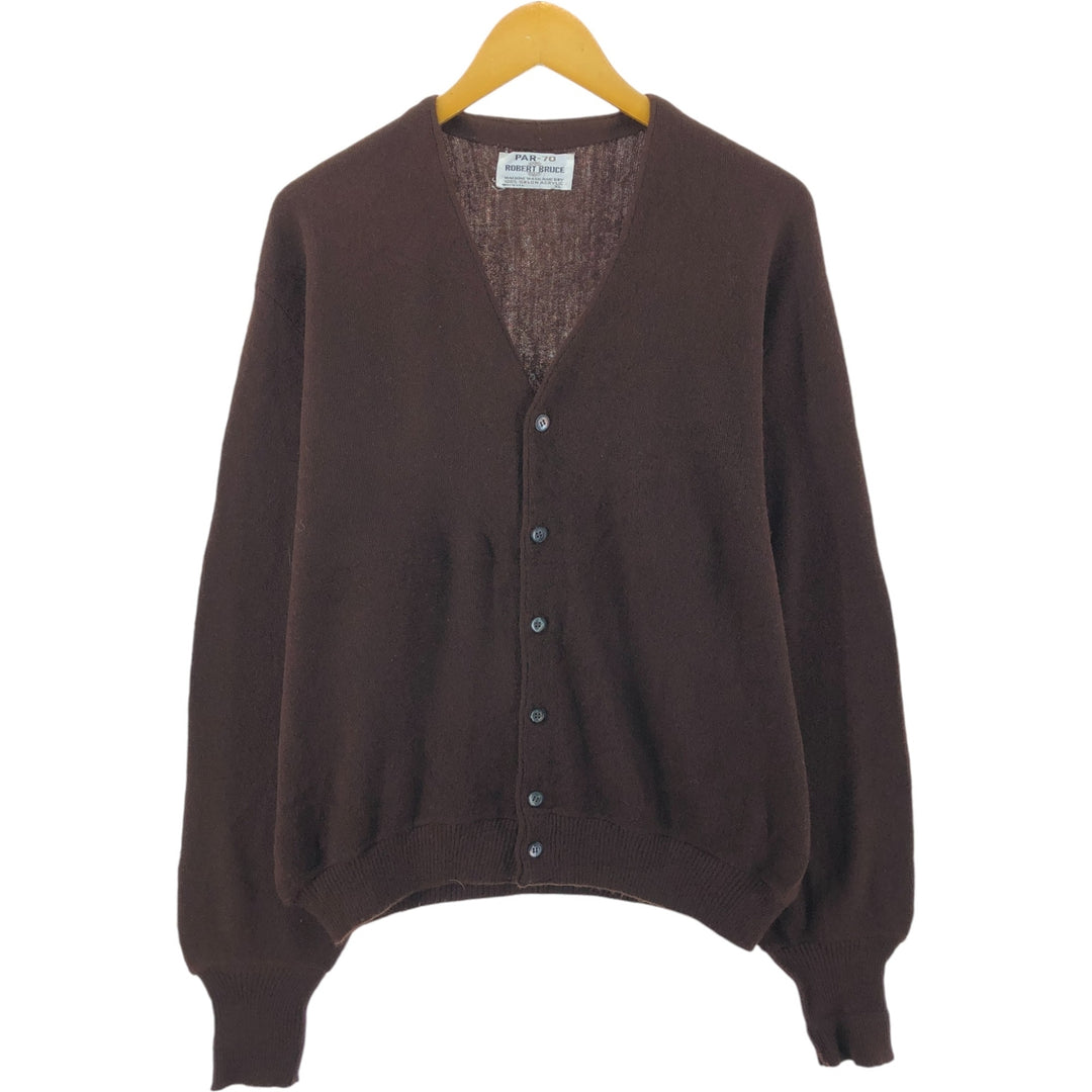 70'S ROBERT BRUCE Acrylic Knit Cardigan Made in USA Men's XL Vintage /eaa526053