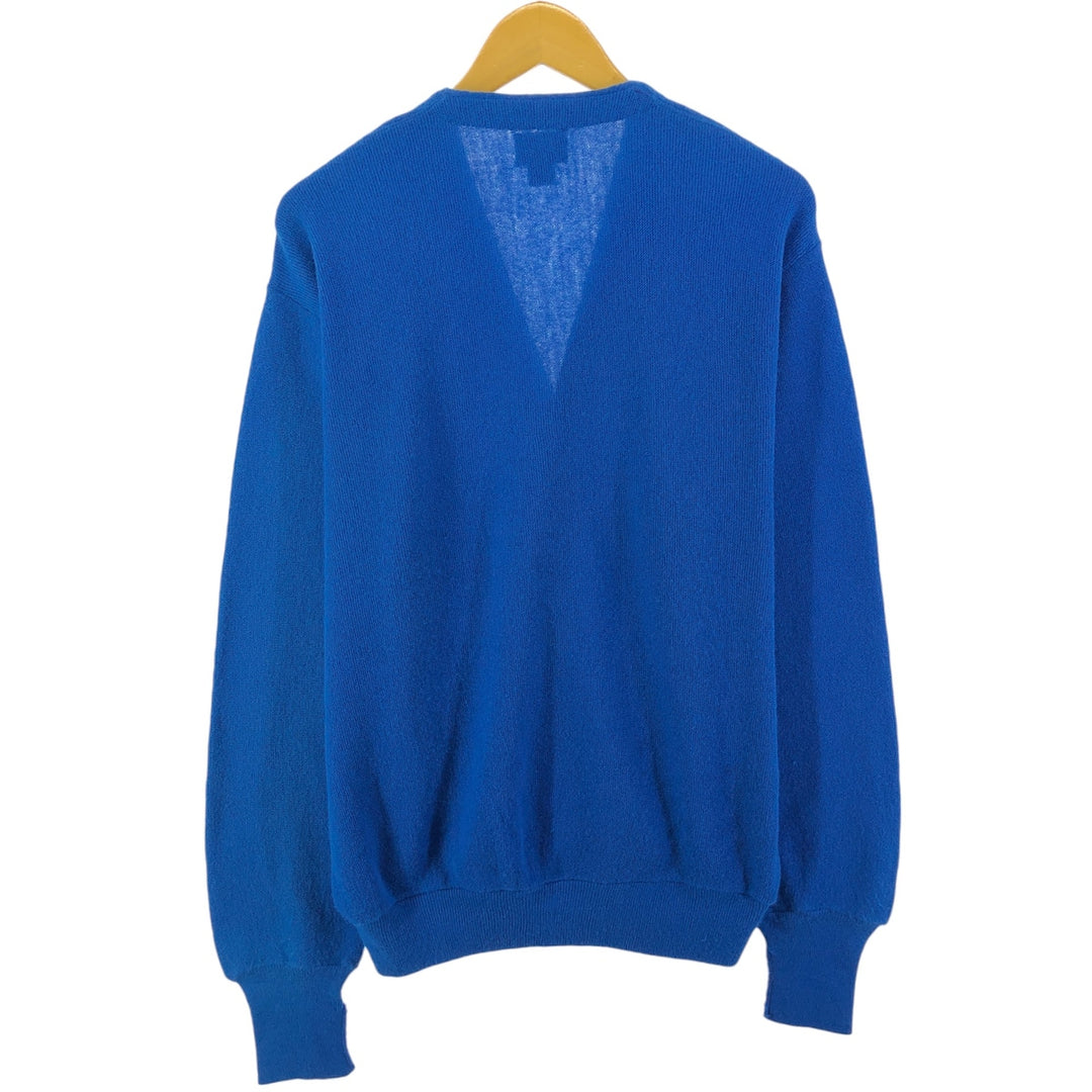 80'S Lacoste IZOD Acrylic Knit Cardigan Made in USA Men's L Size Vintage /eaa526057