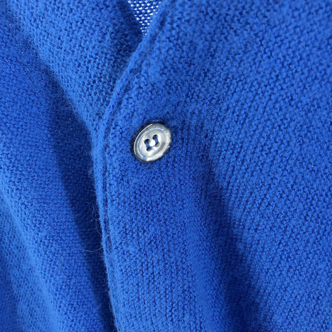 80'S Lacoste IZOD Acrylic Knit Cardigan Made in USA Men's L Size Vintage /eaa526057