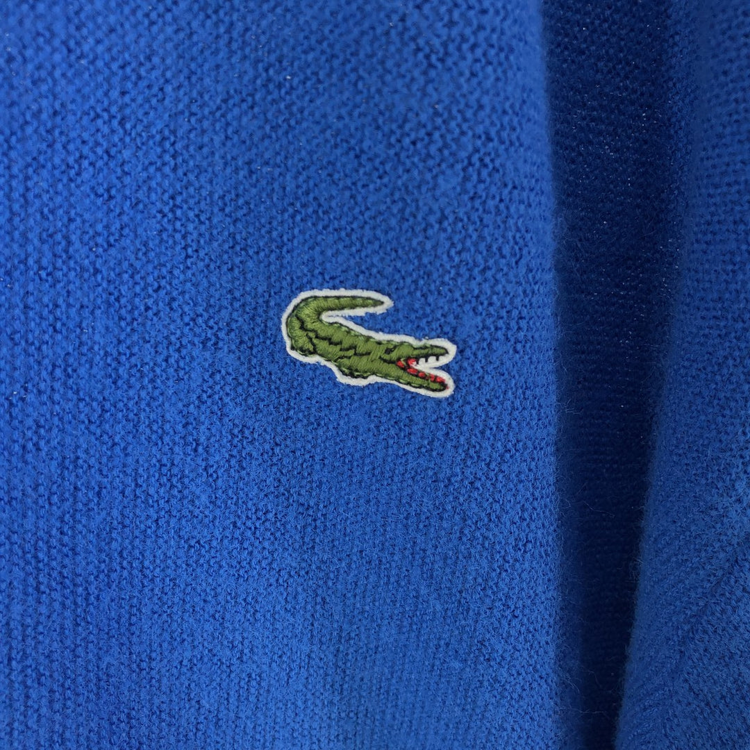 80'S Lacoste IZOD Acrylic Knit Cardigan Made in USA Men's L Size Vintage /eaa526057