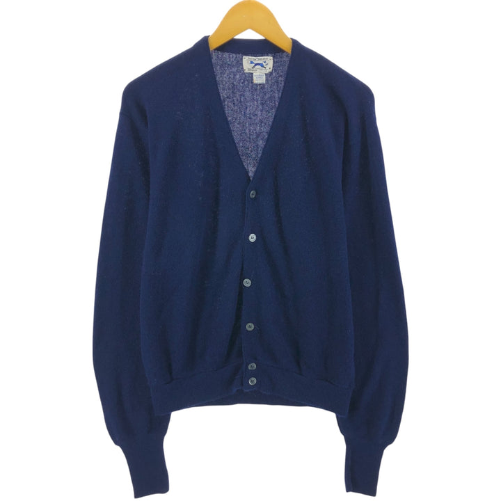 80'S JC PENNY THE FOX SWEATER Acrylic Knit Cardigan Made in USA Men's L Size Vintage /eaa526061