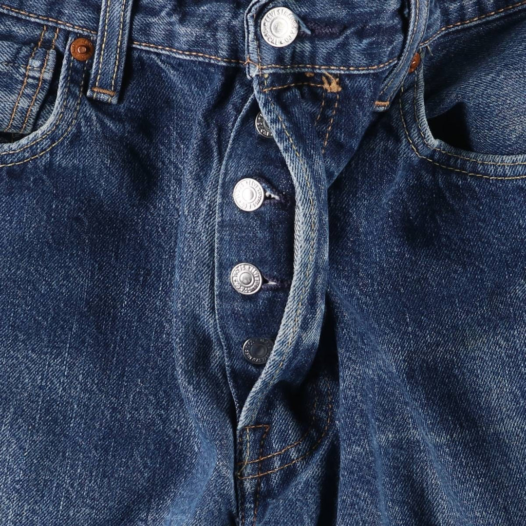 Levi's 501 straight denim pants for men, size W33 cotton blue type Vintage Second Hand