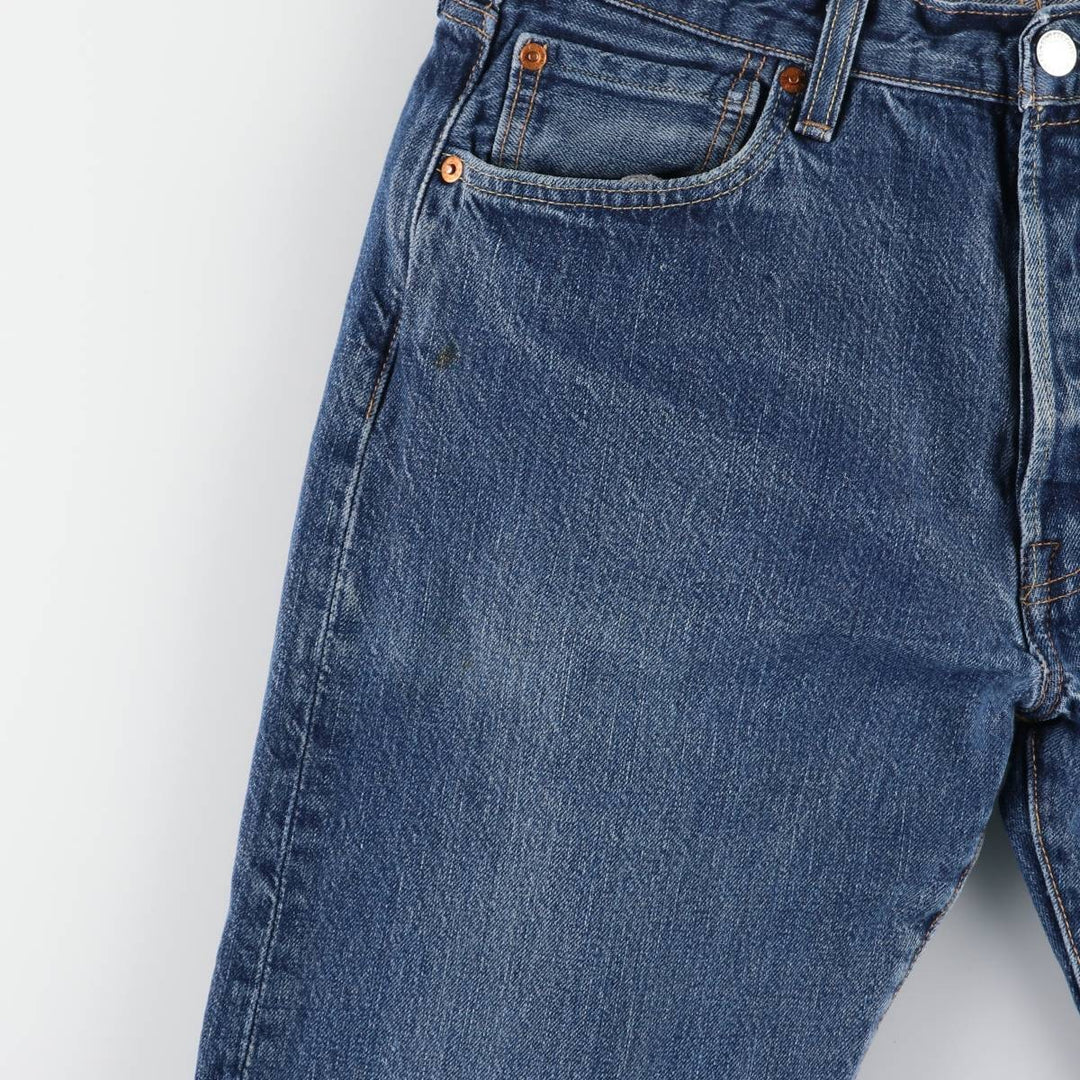Levi's 501 straight denim pants for men, size W33 cotton blue type Vintage Second Hand