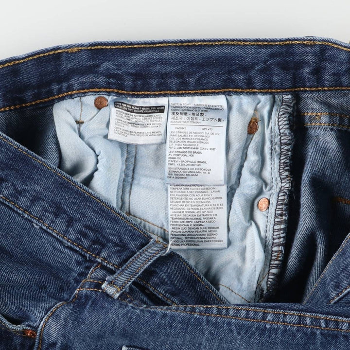 Levi's 501 straight denim pants for men, size W34 cotton blue type Vintage Second Hand