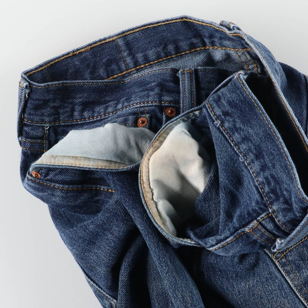 Levi's 501 straight denim pants for men, size W34 cotton blue type Vintage Second Hand