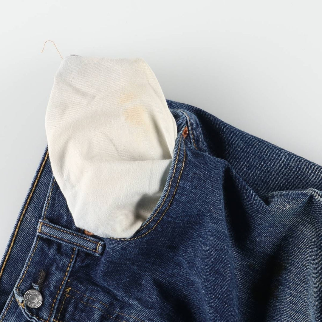 Levi's 501 straight denim pants for men, size W34 cotton blue type Vintage Second Hand