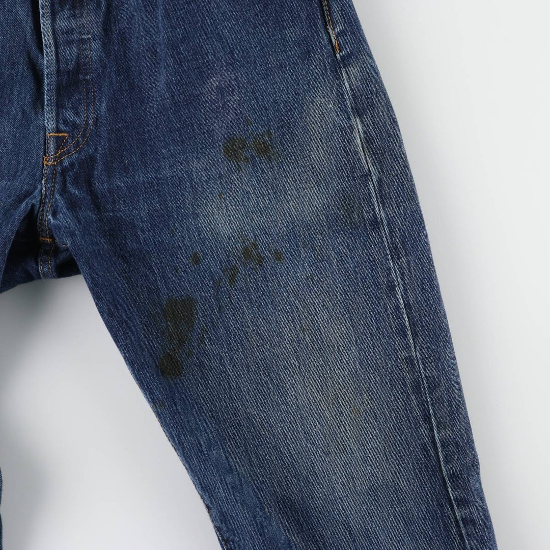Levi's 501 straight denim pants for men, size W34 cotton blue type Vintage Second Hand