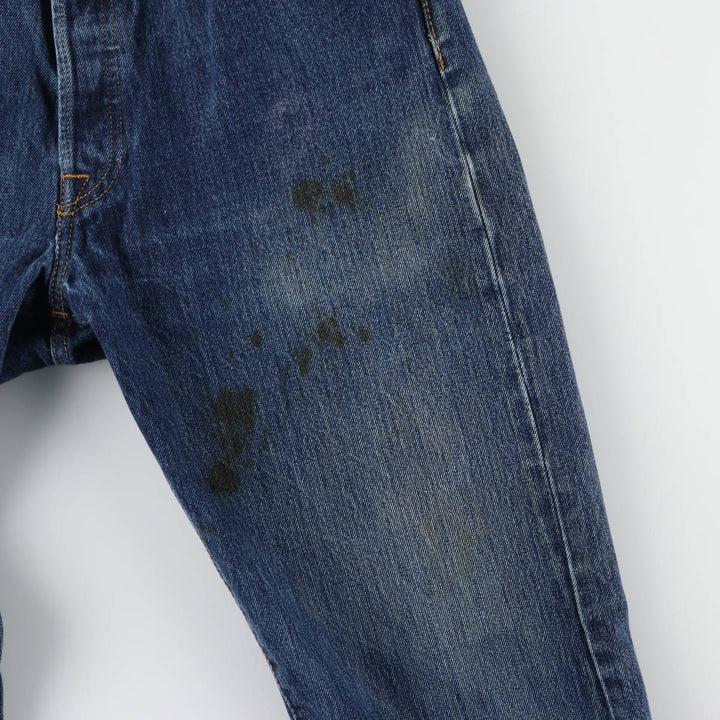 Levi's 501 straight denim pants for men, size W34 cotton blue type Vintage Second Hand