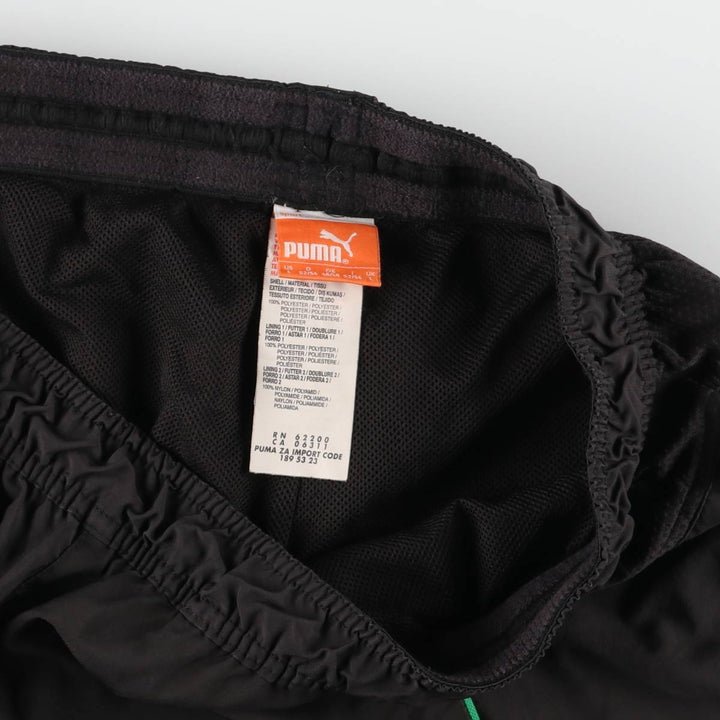 PUMA Warm-up Pants, Nylon Pants, Shaka Shaka Pants, Men's Size L polyester black type Vintage Second Hand
