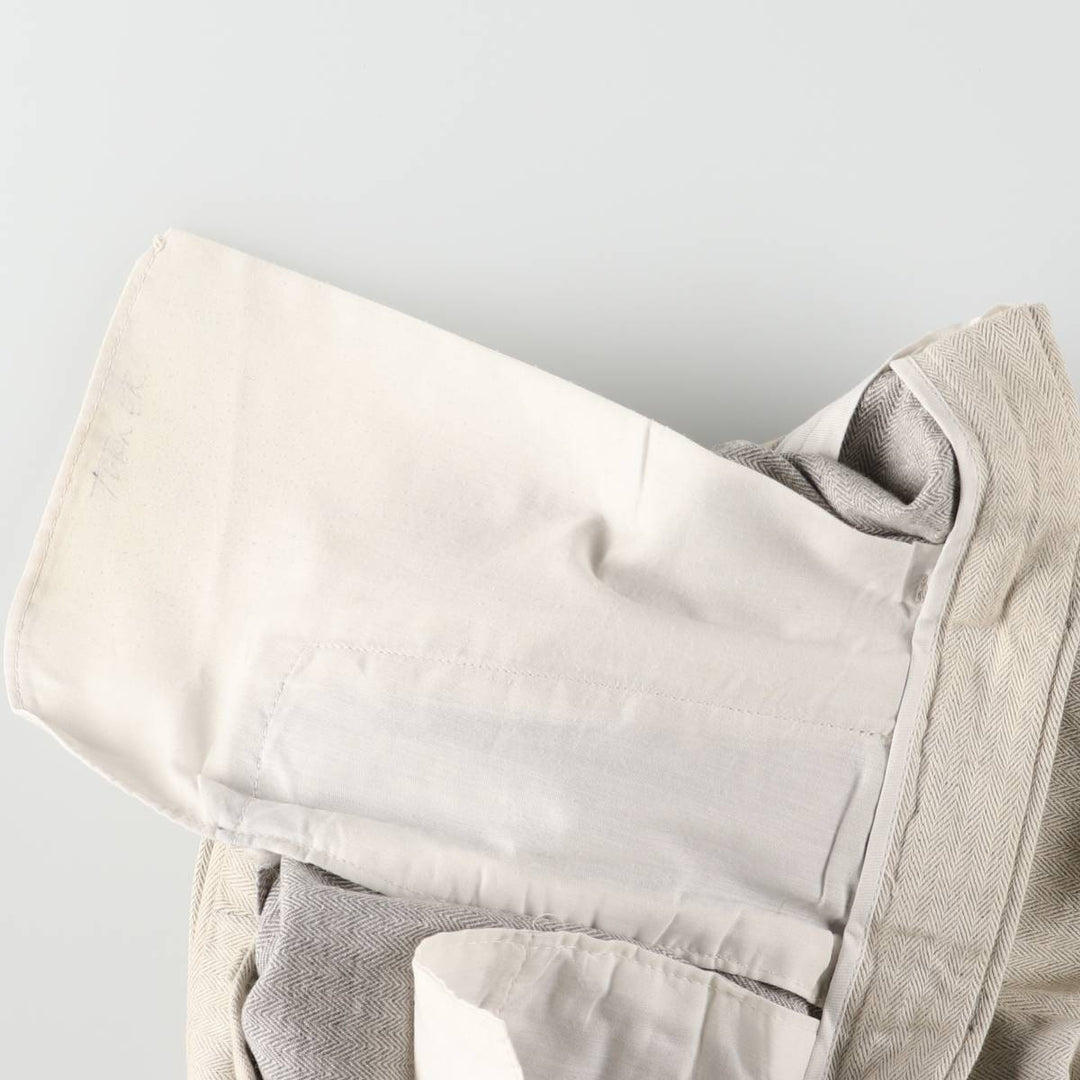 ~90'S Geoffrey Beene BEENE BRITCHES Herringbone Two-pleat Slacks Pants Made in USA Men's W34 Vintage /eaa526136