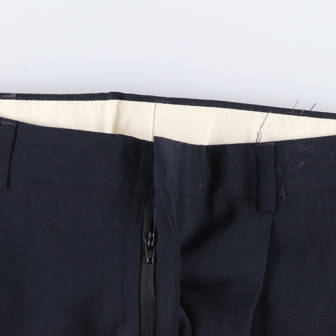 Haggar Two-pleat Slacks, Men's, Size W33 polyester black type Vintage Second Hand