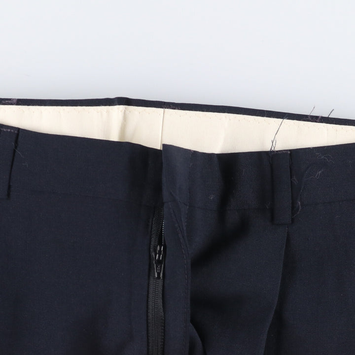 Haggar Two-pleat Slacks, Men's, Size W33 polyester black type Vintage Second Hand