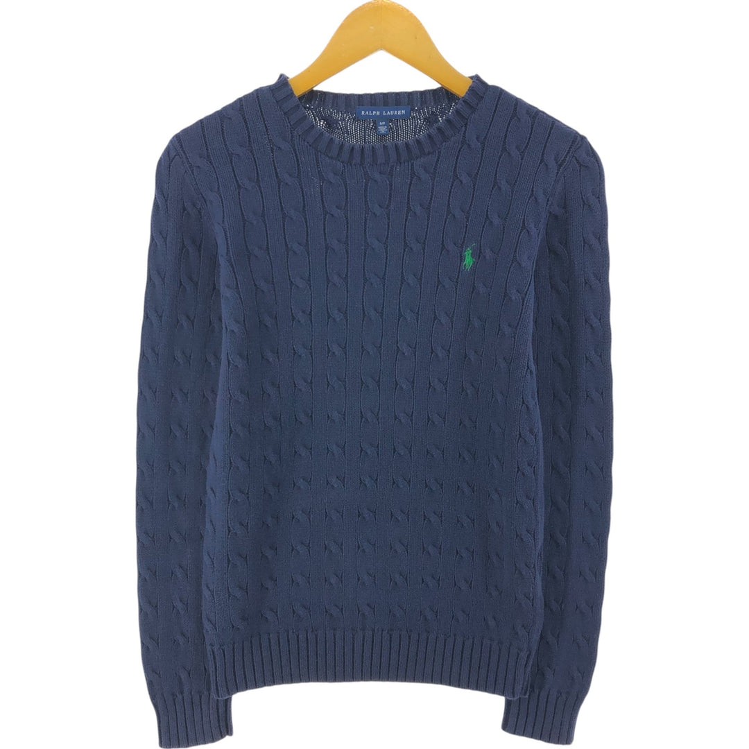 Ralph Lauren RALPH LAUREN Cable knit cotton sweater Women's S size / eaa526151