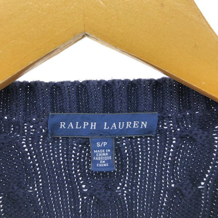 Ralph Lauren RALPH LAUREN Cable knit cotton sweater Women's S size / eaa526151