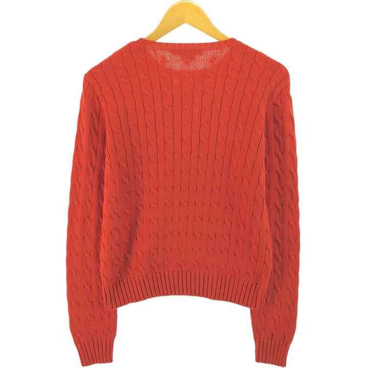 Ralph Lauren RALPH LAUREN Cable knit cotton sweater Women's size L / eaa526152