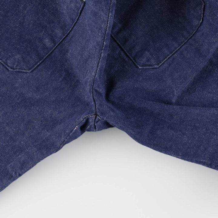 Bat-dyed bell-bottom denim pants, made in Canada, women's size L (w28). cotton blue type Vintage Second Hand