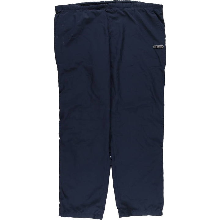 00'S Adidas warm-up pants, nylon pants, rustling pants, men's size L polyester navy blue type Vintage Second Hand