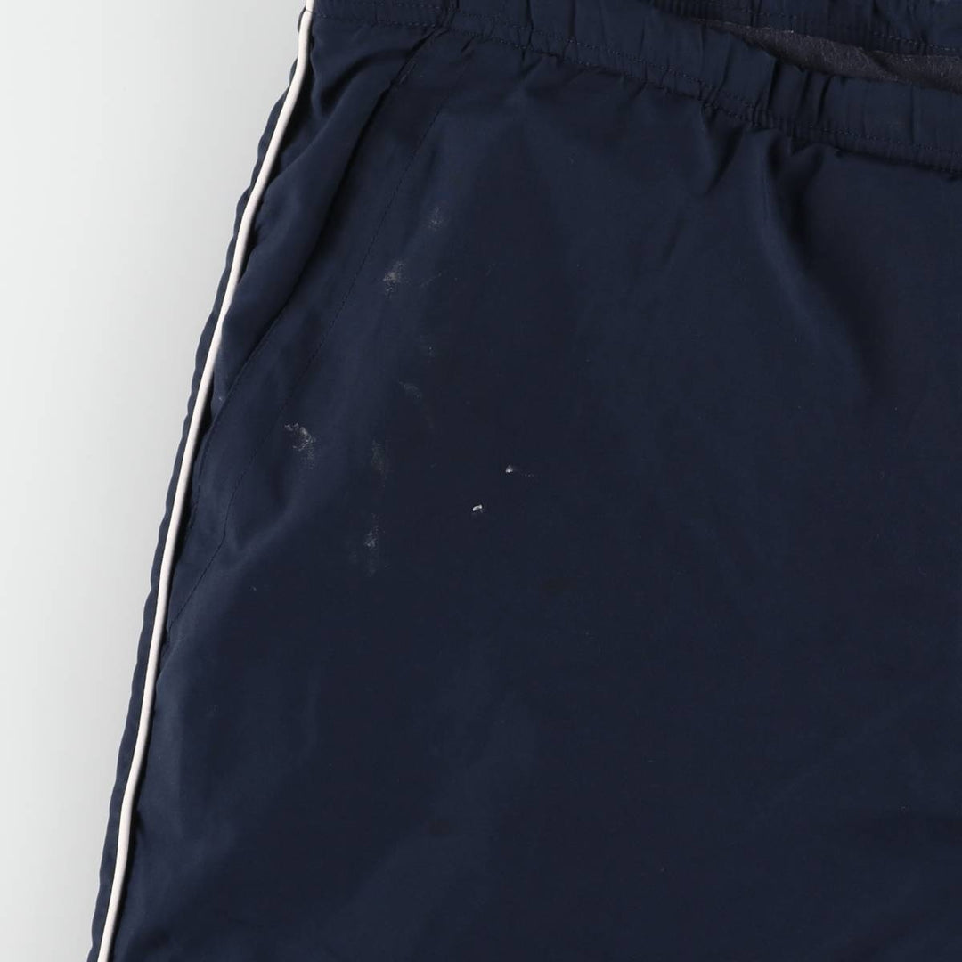 00'S Adidas warm-up pants, nylon pants, rustling pants, men's size L polyester navy blue type Vintage Second Hand