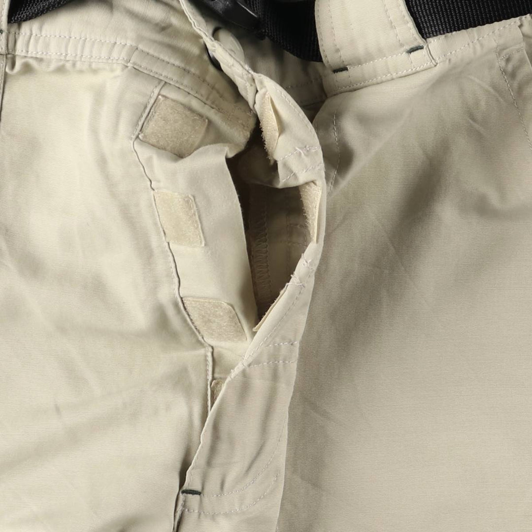 00'S Adidas warm-up pants, nylon pants, rustling pants, men's size M cotton Beige type Vintage Second Hand