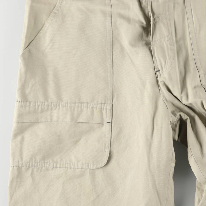 00'S Adidas warm-up pants, nylon pants, rustling pants, men's size M cotton Beige type Vintage Second Hand