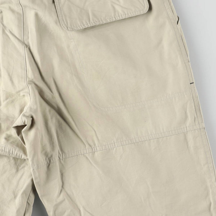 00'S Adidas warm-up pants, nylon pants, rustling pants, men's size M cotton Beige type Vintage Second Hand