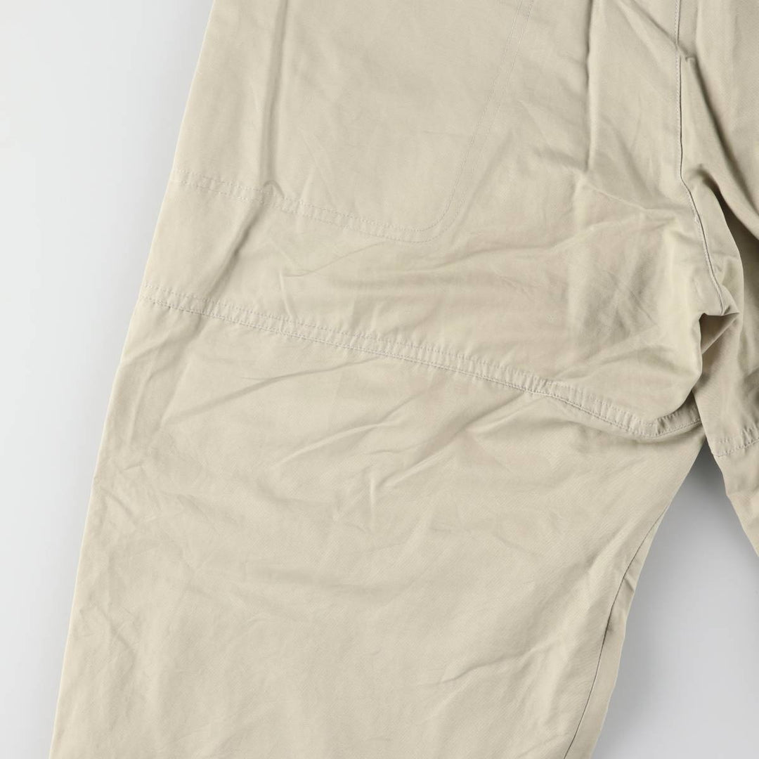 00'S Adidas warm-up pants, nylon pants, rustling pants, men's size M cotton Beige type Vintage Second Hand