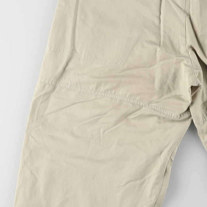 00'S Adidas warm-up pants, nylon pants, rustling pants, men's size M cotton Beige type Vintage Second Hand