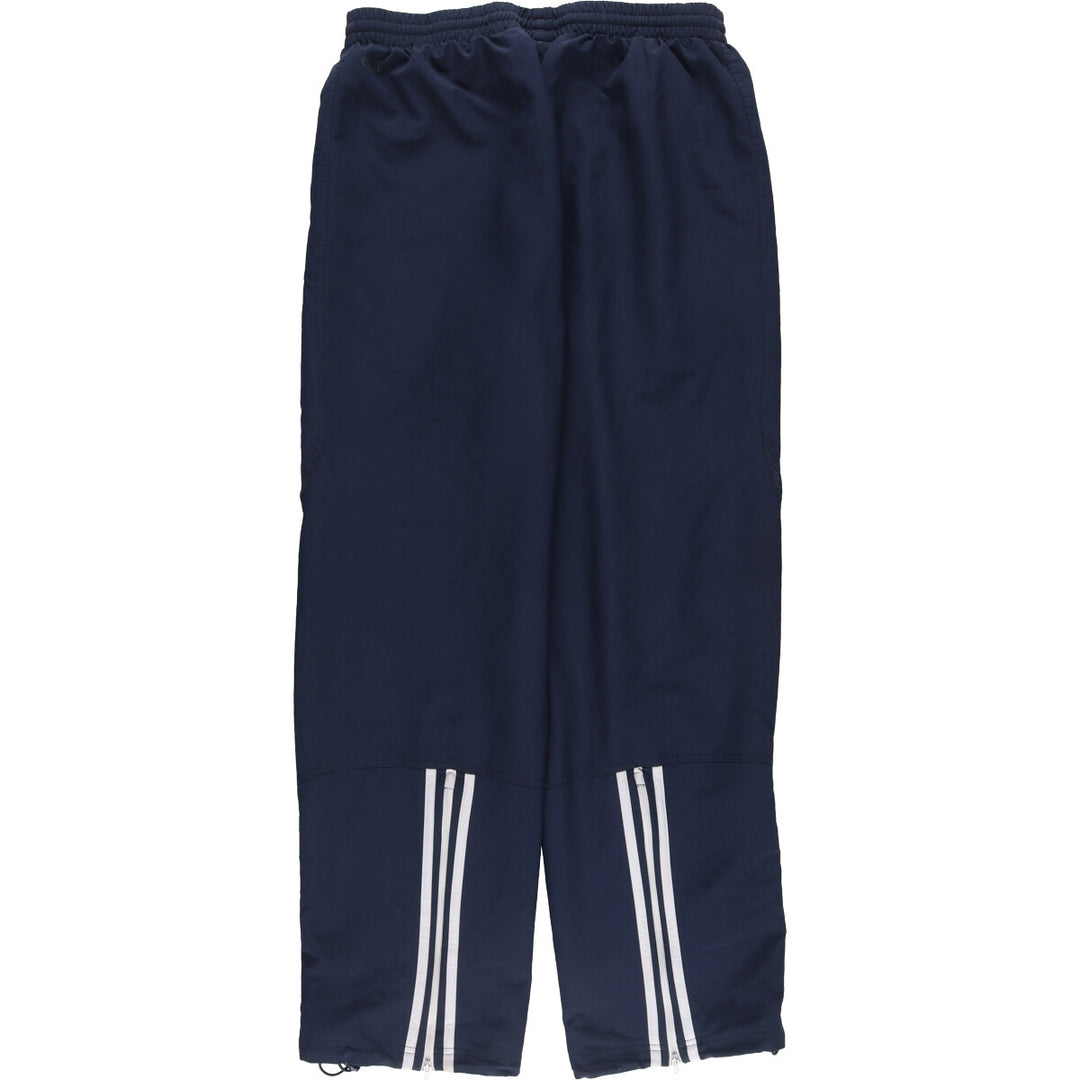 00'S Adidas warm-up pants, nylon pants, rustling pants, men's size M polyester navy blue type Vintage Second Hand