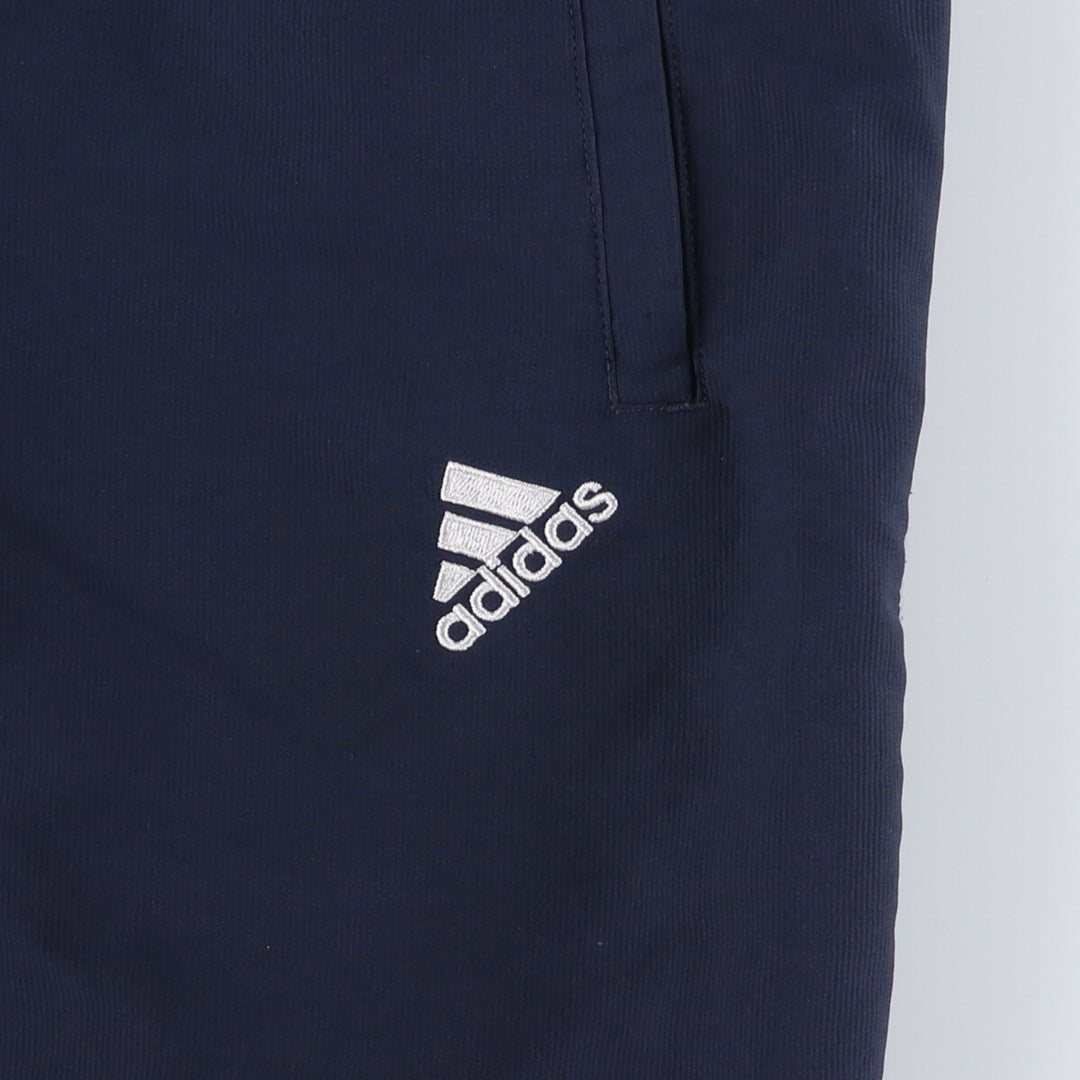 00'S Adidas warm-up pants, nylon pants, rustling pants, men's size M polyester navy blue type Vintage Second Hand