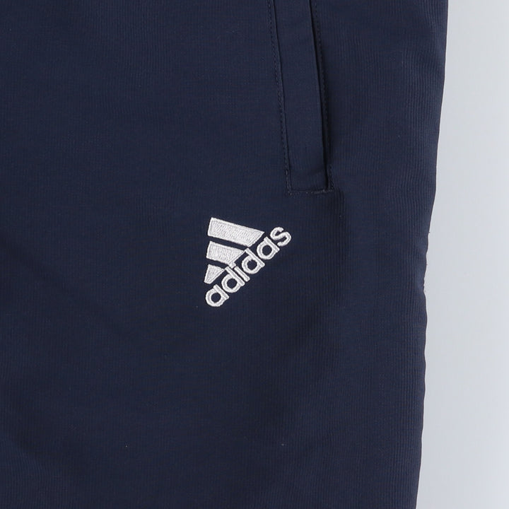 00'S Adidas warm-up pants, nylon pants, rustling pants, men's size M polyester navy blue type Vintage Second Hand