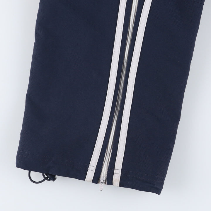 00'S Adidas warm-up pants, nylon pants, rustling pants, men's size M polyester navy blue type Vintage Second Hand
