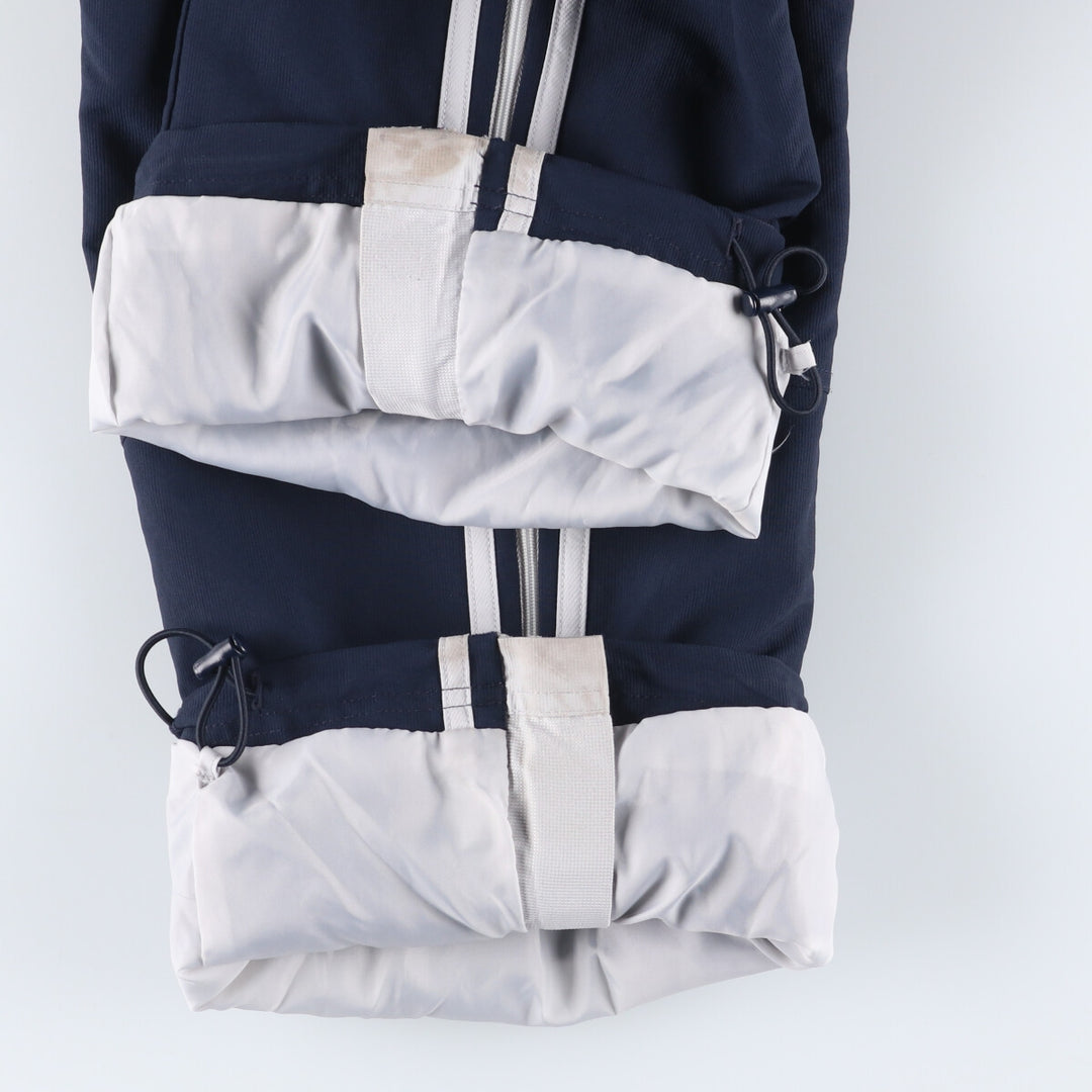 00'S Adidas warm-up pants, nylon pants, rustling pants, men's size M polyester navy blue type Vintage Second Hand