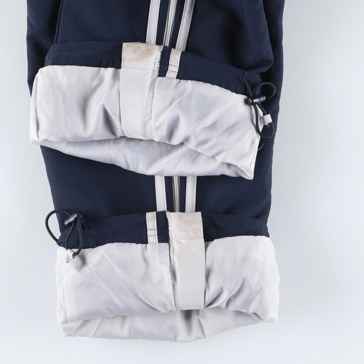 00'S Adidas warm-up pants, nylon pants, rustling pants, men's size M polyester navy blue type Vintage Second Hand