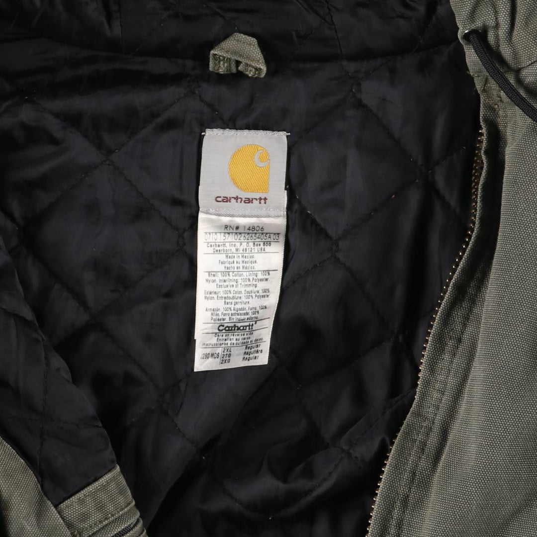 Carhartt Active Jacket Duck Full Zip Hoodie Men's XXL / eaa526202