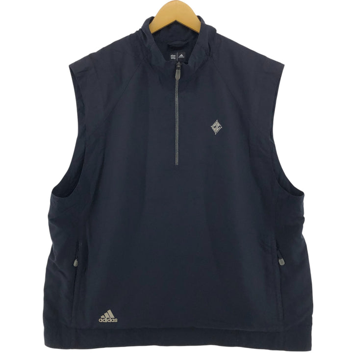 00'S adidas CLIMASHELL WIND half zip warm-up vest men's XL equivalent /eaa526216