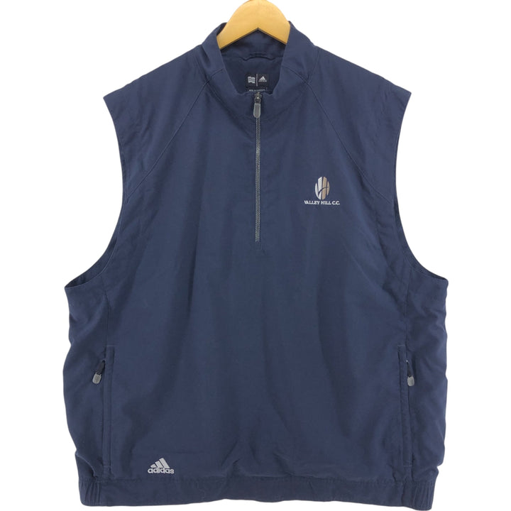 00'S adidas CLIMAPROOF WIND half zip warm-up vest men's XL equivalent /eaa526222