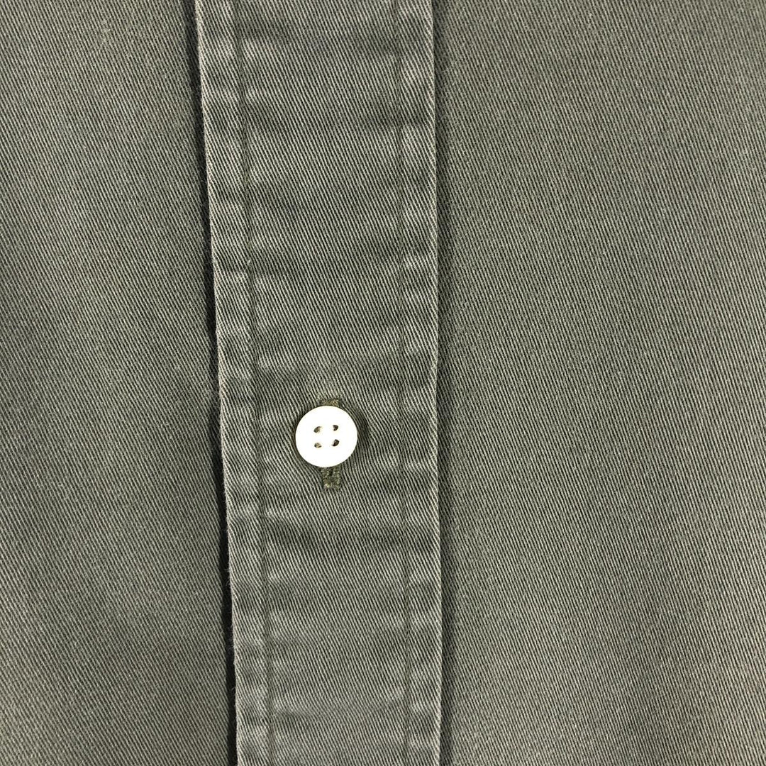 Ralph Lauren BLAKE long sleeve button down shirt, men's size L cotton Khaki type Vintage Second Hand
