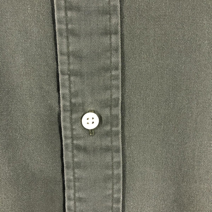 Ralph Lauren BLAKE long sleeve button down shirt, men's size L cotton Khaki type Vintage Second Hand