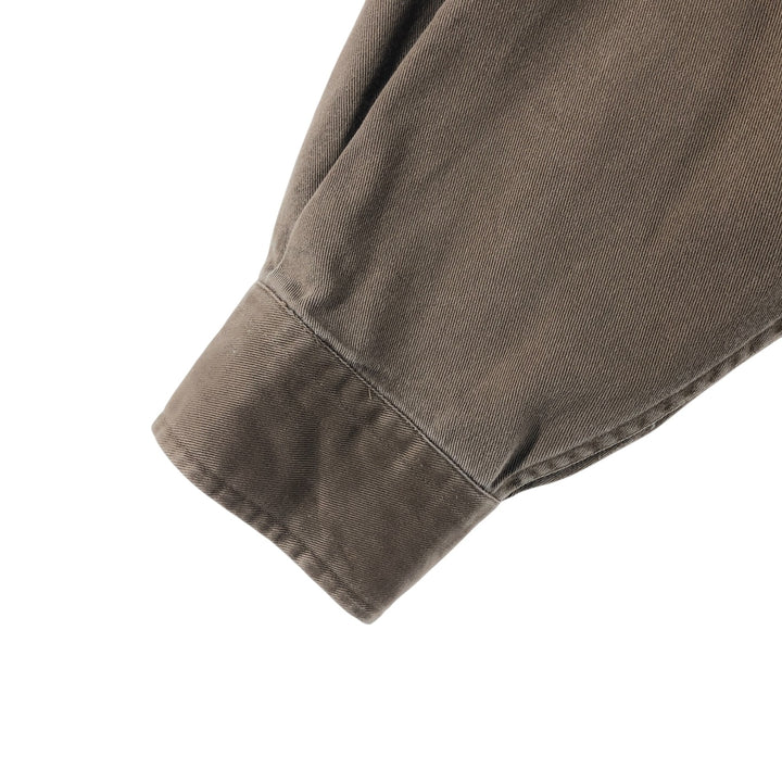 Ralph Lauren long sleeve button down shirt, men's size L cotton brown type Vintage Second Hand