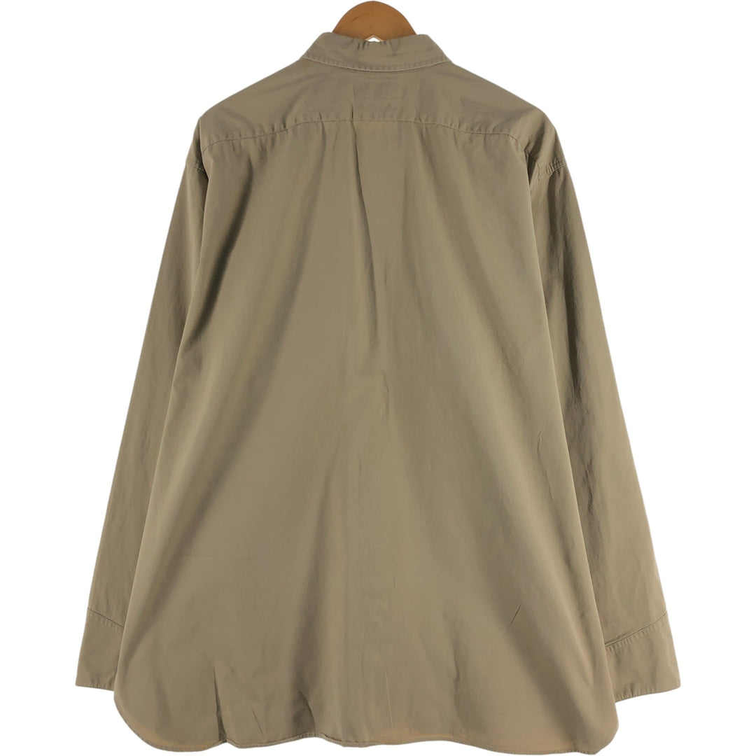 Ralph Lauren TOBIAS WORKSHIRT Long Sleeve Cotton Shirt Men's XXL cotton Beige type Vintage Second Hand